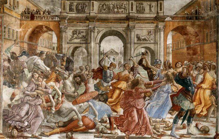 GHIRLANDAIO, Domenico Slaughter of the Innocents oil painting picture